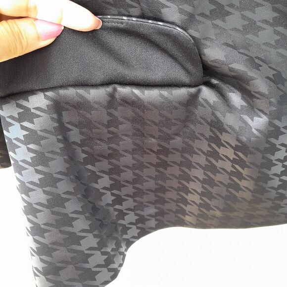 LAST CHANCE-NYC Single Button PLAID Houndstooth Career Jacket sz: XL - Picture 5 of 7